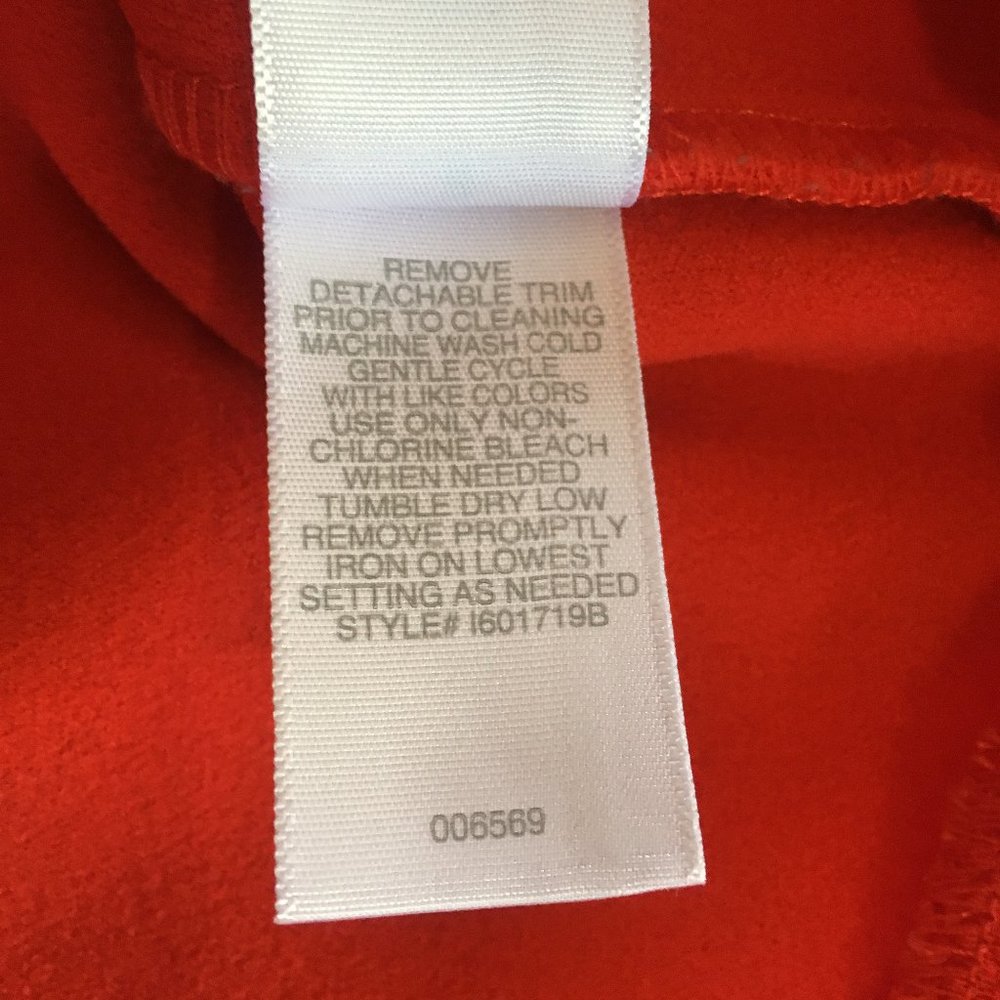 Bisou Bisou Michele Bohbot Dress Red Size 2 Sleeveless - Picture 6 of 6